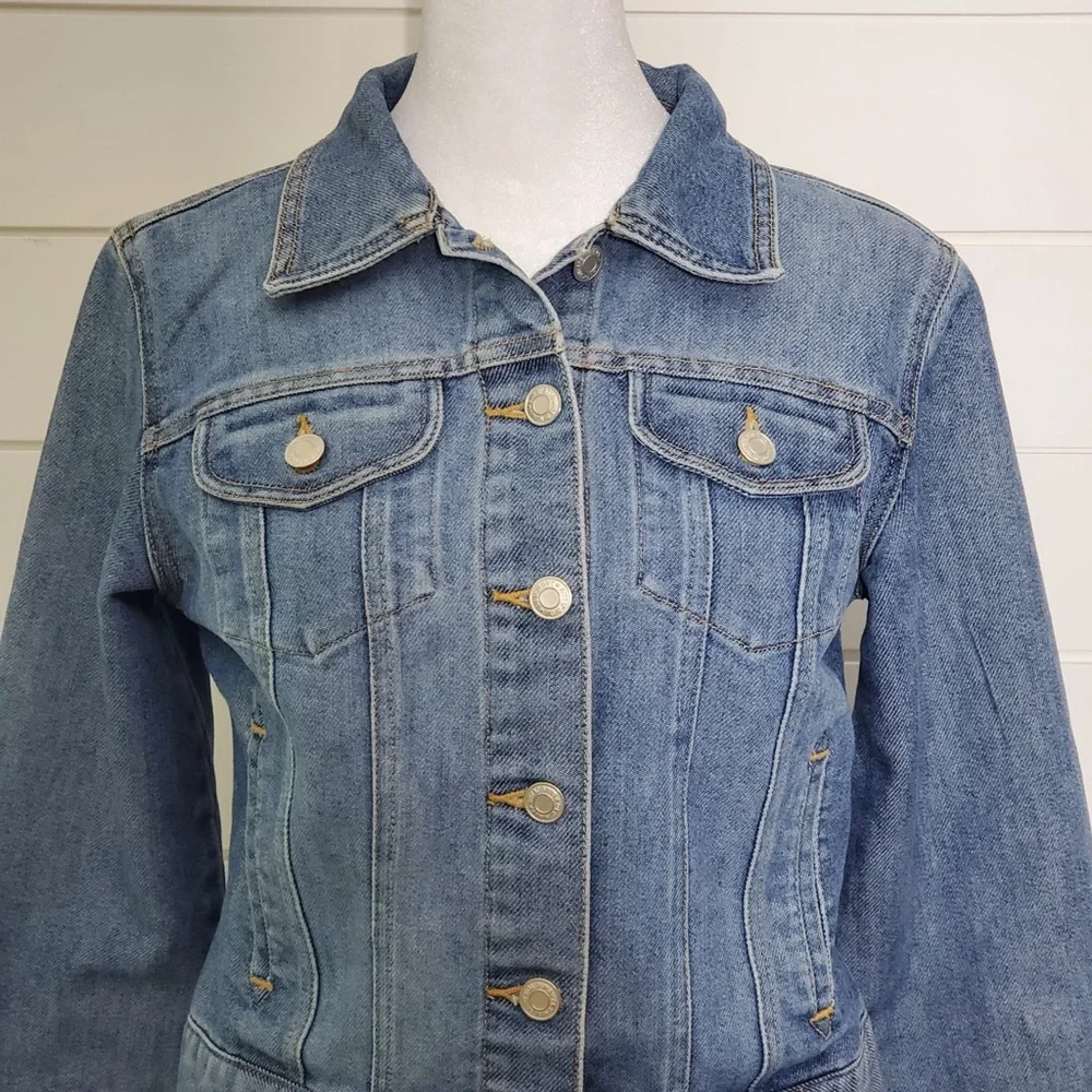 Old Navy Blue Denim classic Jeans Jacket Girl Size S‎